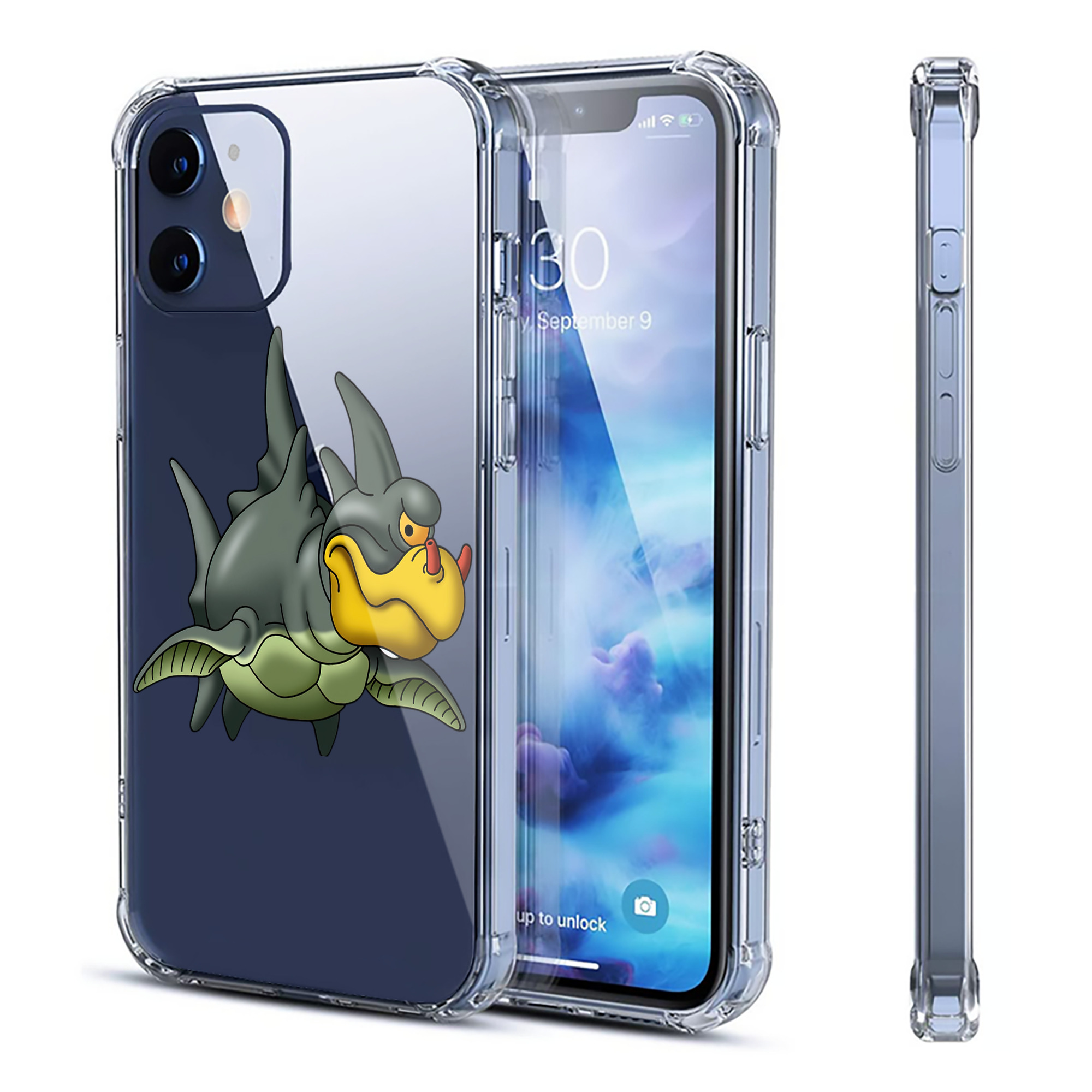 （画像用） ドラゴンクエスト Doragon Kuesuto Dragon Quest 【iPhone 12シリーズ対応】透明スマホケース（クリアソフトケース）